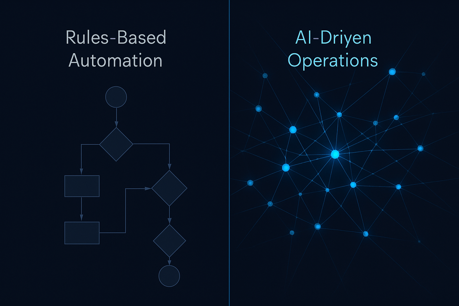 The Difference Between Rules-Based Automation and AI
